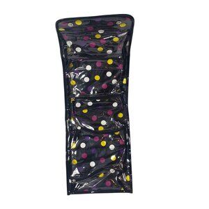 Ulta Large Cosmetic Toiletry Travel Organizer Bag Pockets Zipper Storage Black